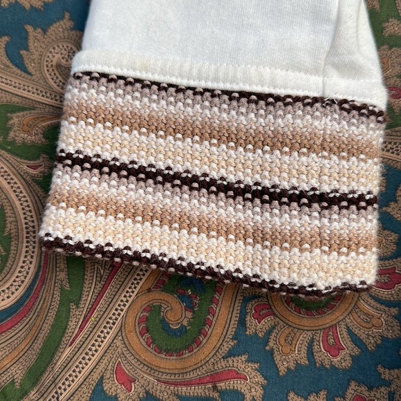 PRANA ROWEN Knit Woven Trim Long coat
Button down cotton stretch cream& brown S - Picture 7 of 10